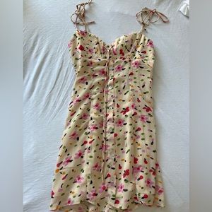 Princess Polly Flower Mini Dress - worn once - size 2